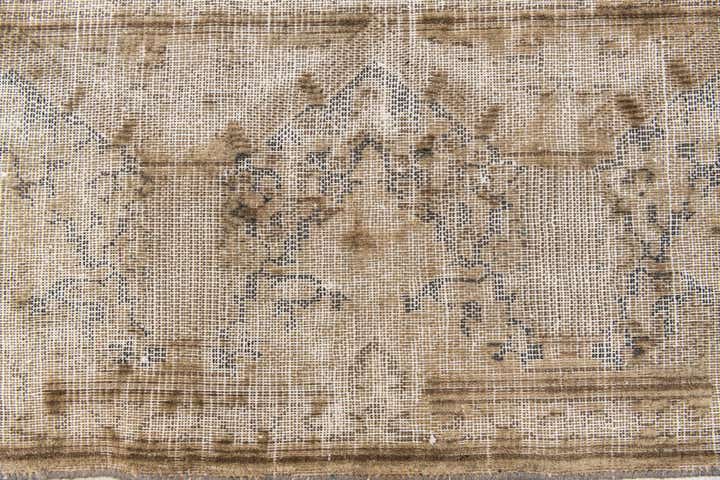 9' 9 x 12' 7 Hand Knotted Ultra Vintage Persian Wool Rug