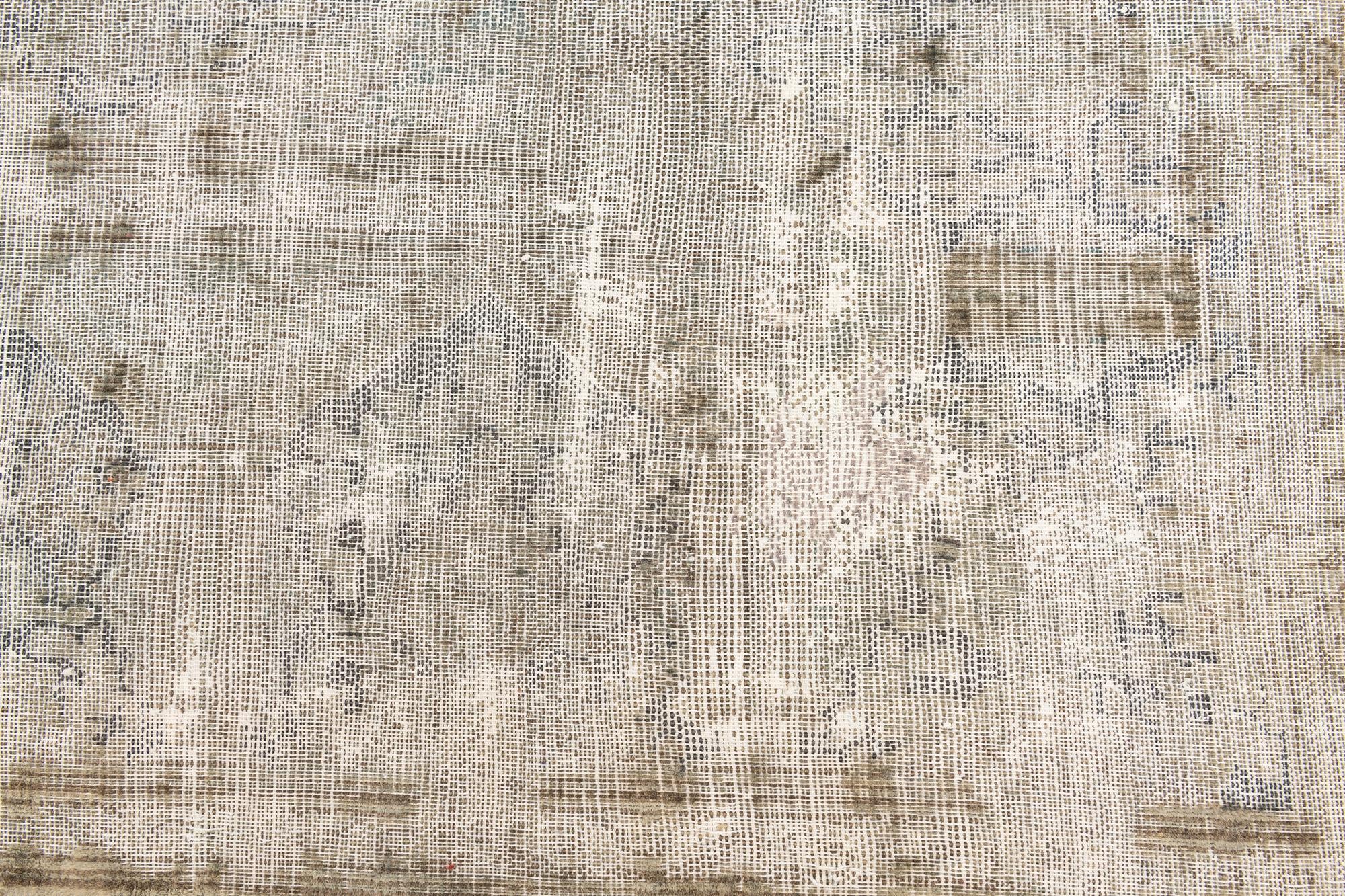 9' 9 x 12' 7 Hand Knotted Ultra Vintage Persian Wool Rug