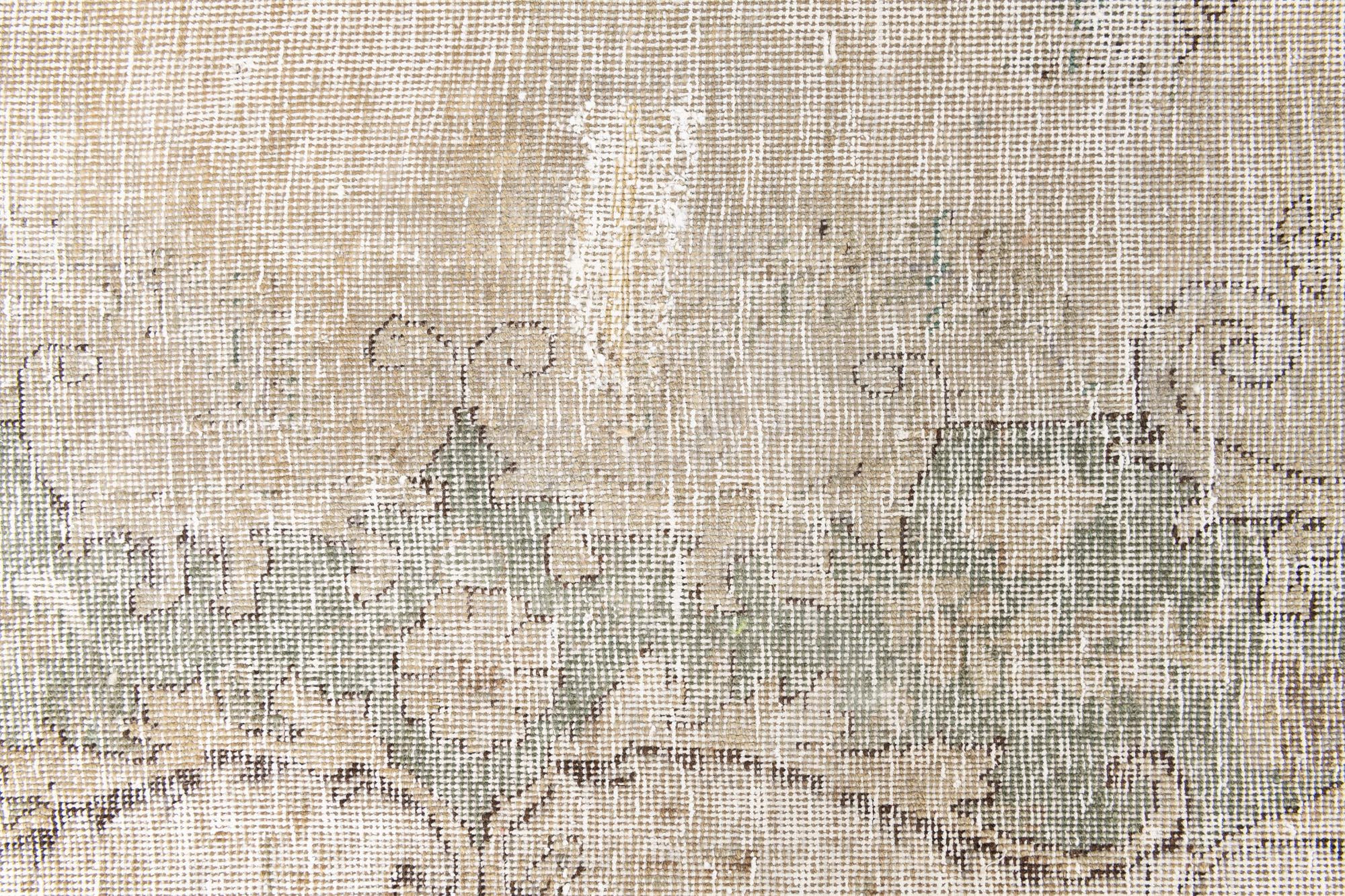 9' 5 x 12' 8 Hand Knotted Ultra Vintage Persian Wool Rug