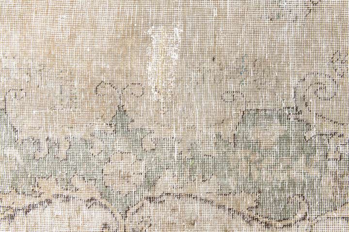 9' 5 x 12' 8 Hand Knotted Ultra Vintage Persian Wool Rug