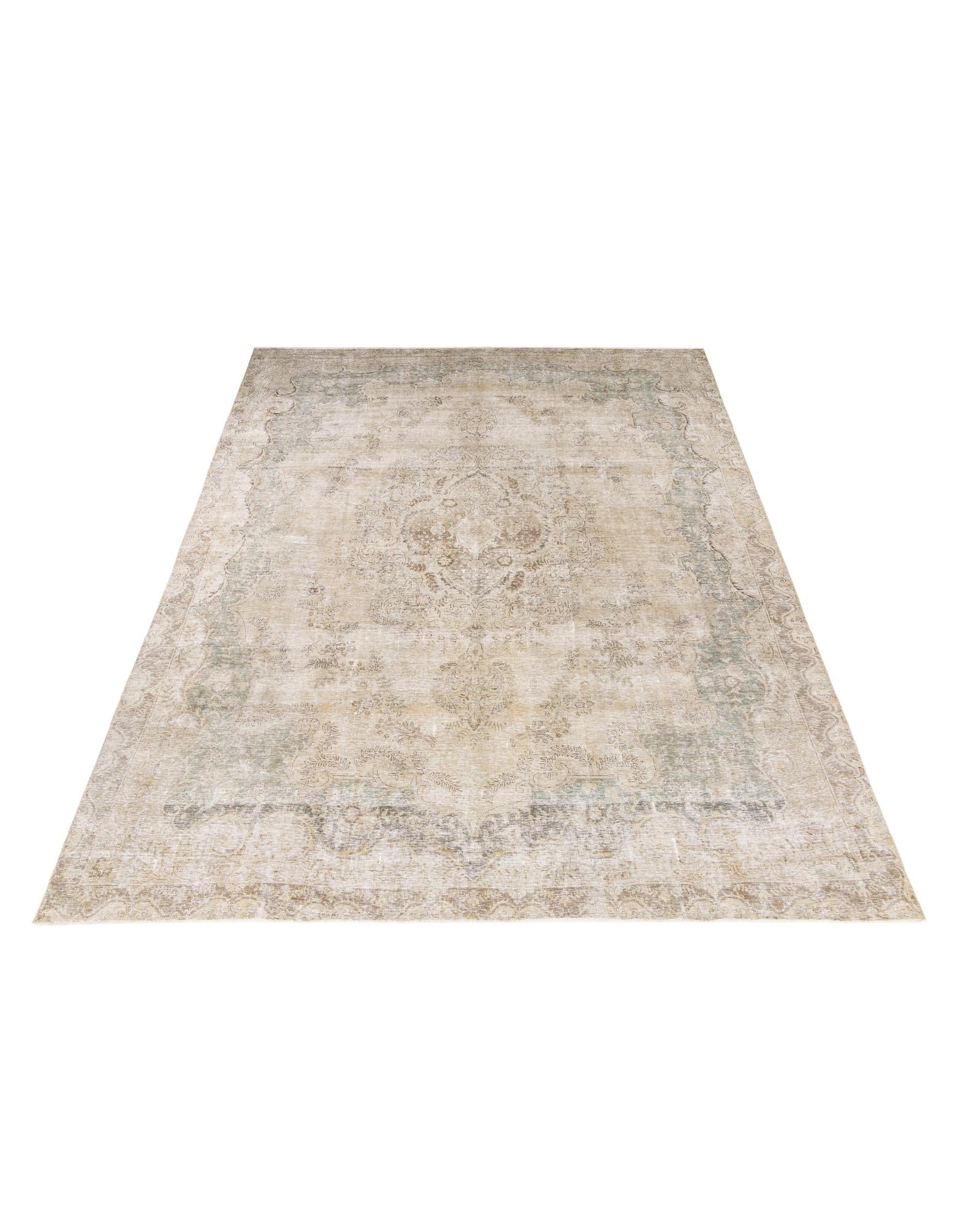 9' 5 x 12' 8 Hand Knotted Ultra Vintage Persian Wool Rug