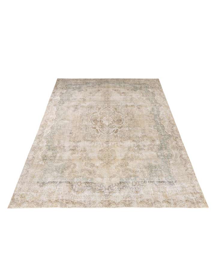 9' 5 x 12' 8 Hand Knotted Ultra Vintage Persian Wool Rug