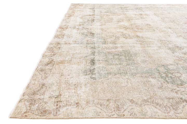 9' 5 x 12' 8 Hand Knotted Ultra Vintage Persian Wool Rug