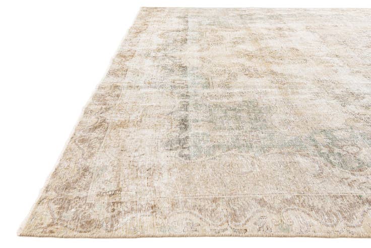 Detail image of 9' 5 x 12' 8 Hand Knotted Ultra Vintage Persian Wool Rug