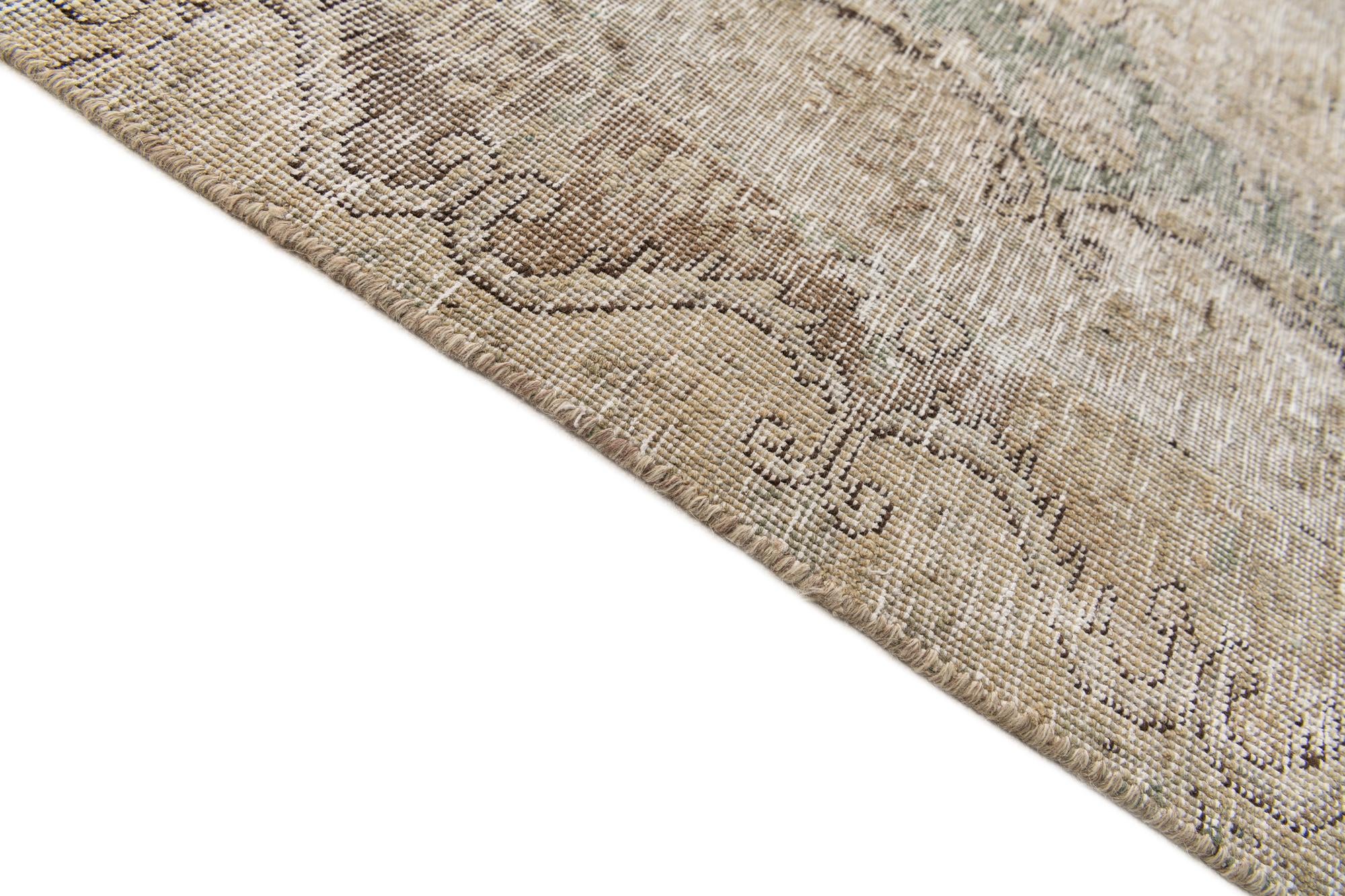9' 5 x 12' 8 Hand Knotted Ultra Vintage Persian Wool Rug
