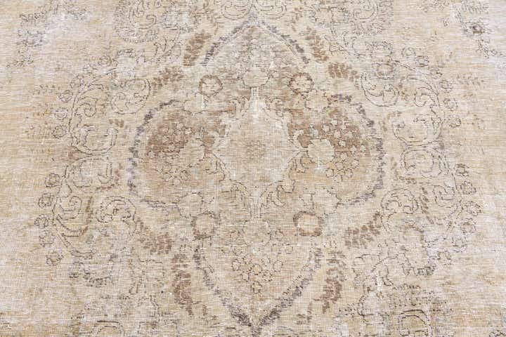 9' 5 x 12' 8 Hand Knotted Ultra Vintage Persian Wool Rug