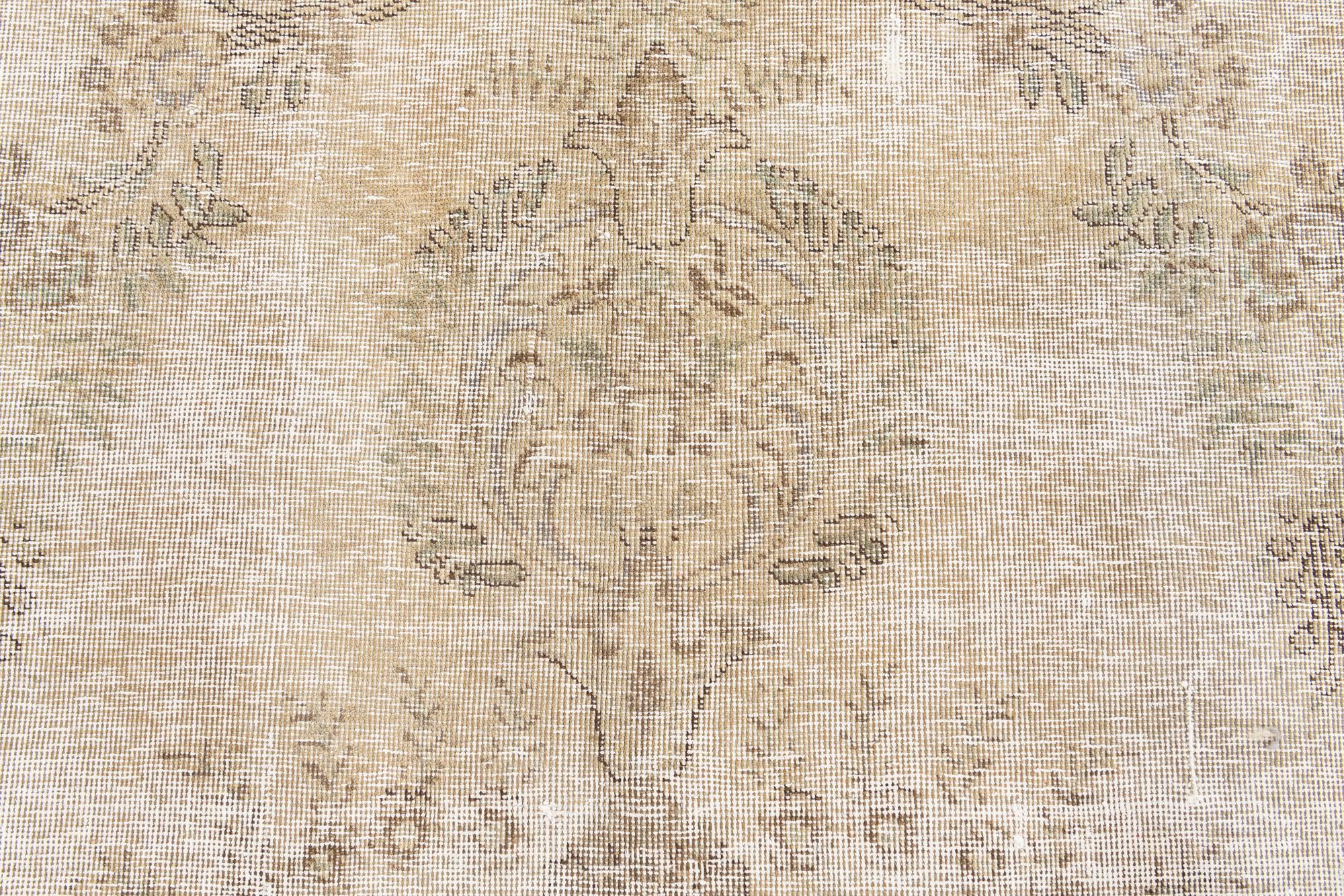 9' 5 x 12' 8 Hand Knotted Ultra Vintage Persian Wool Rug