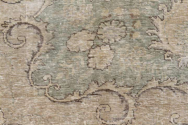 9' 5 x 12' 8 Hand Knotted Ultra Vintage Persian Wool Rug