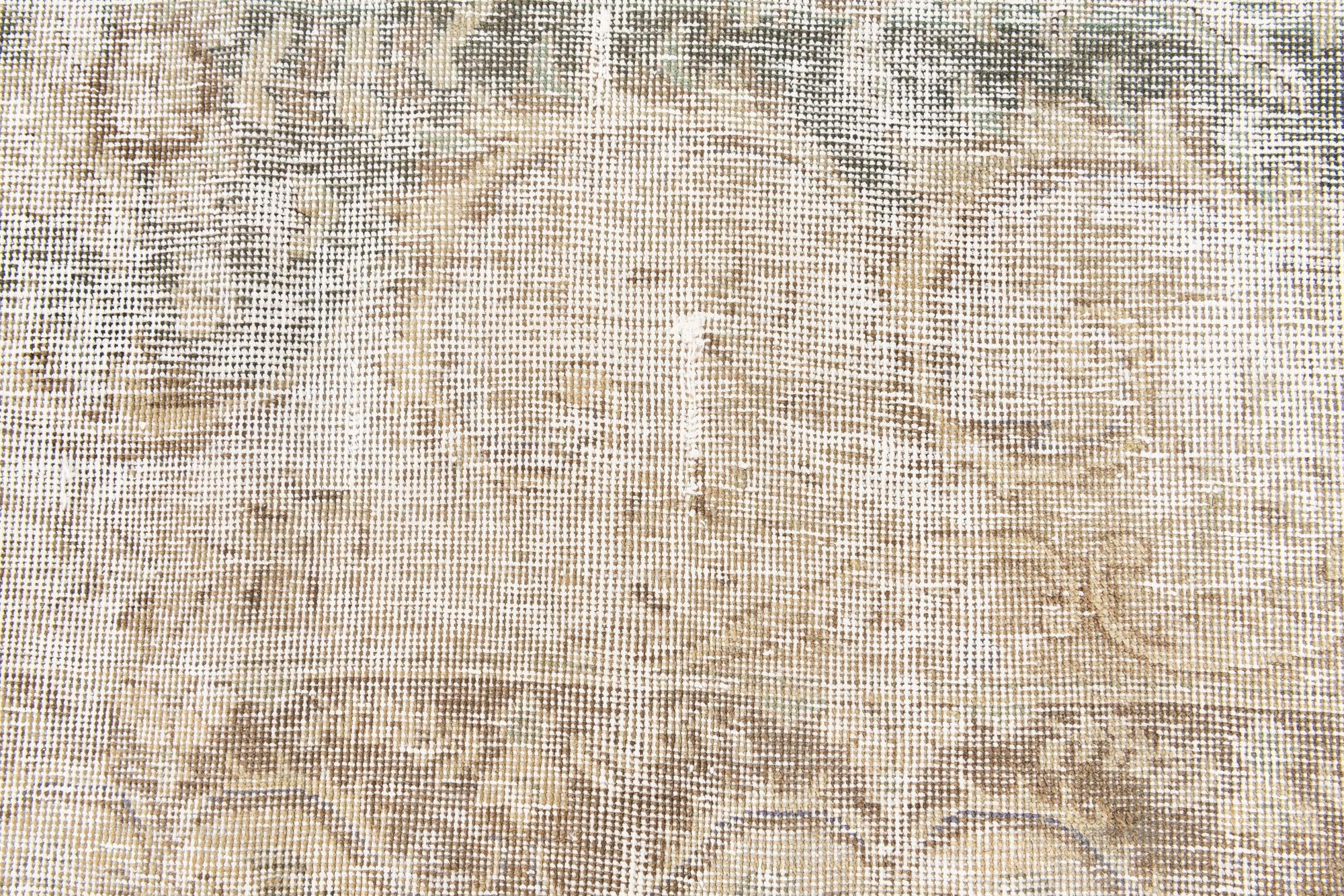 9' 5 x 12' 8 Hand Knotted Ultra Vintage Persian Wool Rug