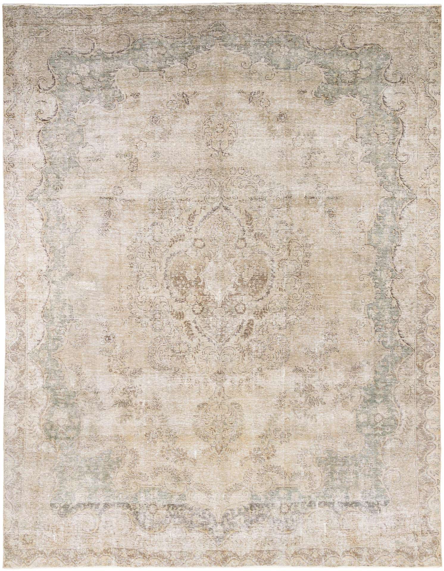 Primary image 9' 5 x 12' 8  Hand Knotted Ultra Vintage Persian Wool Rug