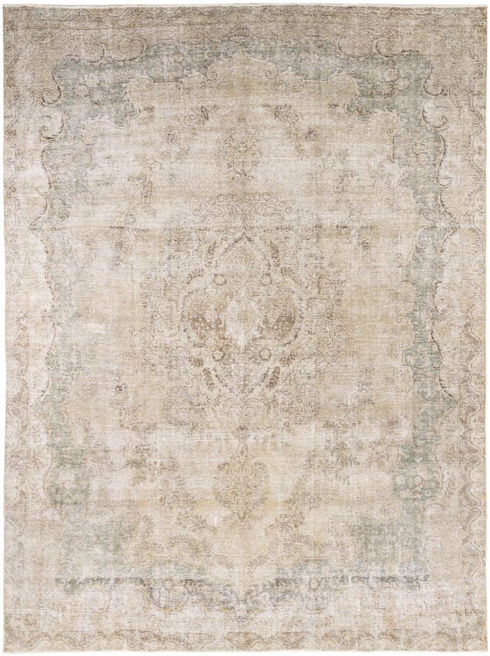 Detail image of 9' 5 x 12' 8 Hand Knotted Ultra Vintage Persian Wool Rug
