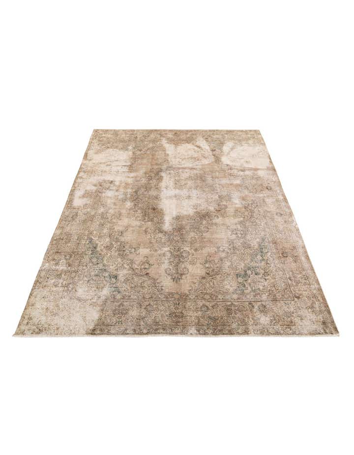 9' 9 x 12' 10 Hand Knotted Ultra Vintage Persian Wool Rug