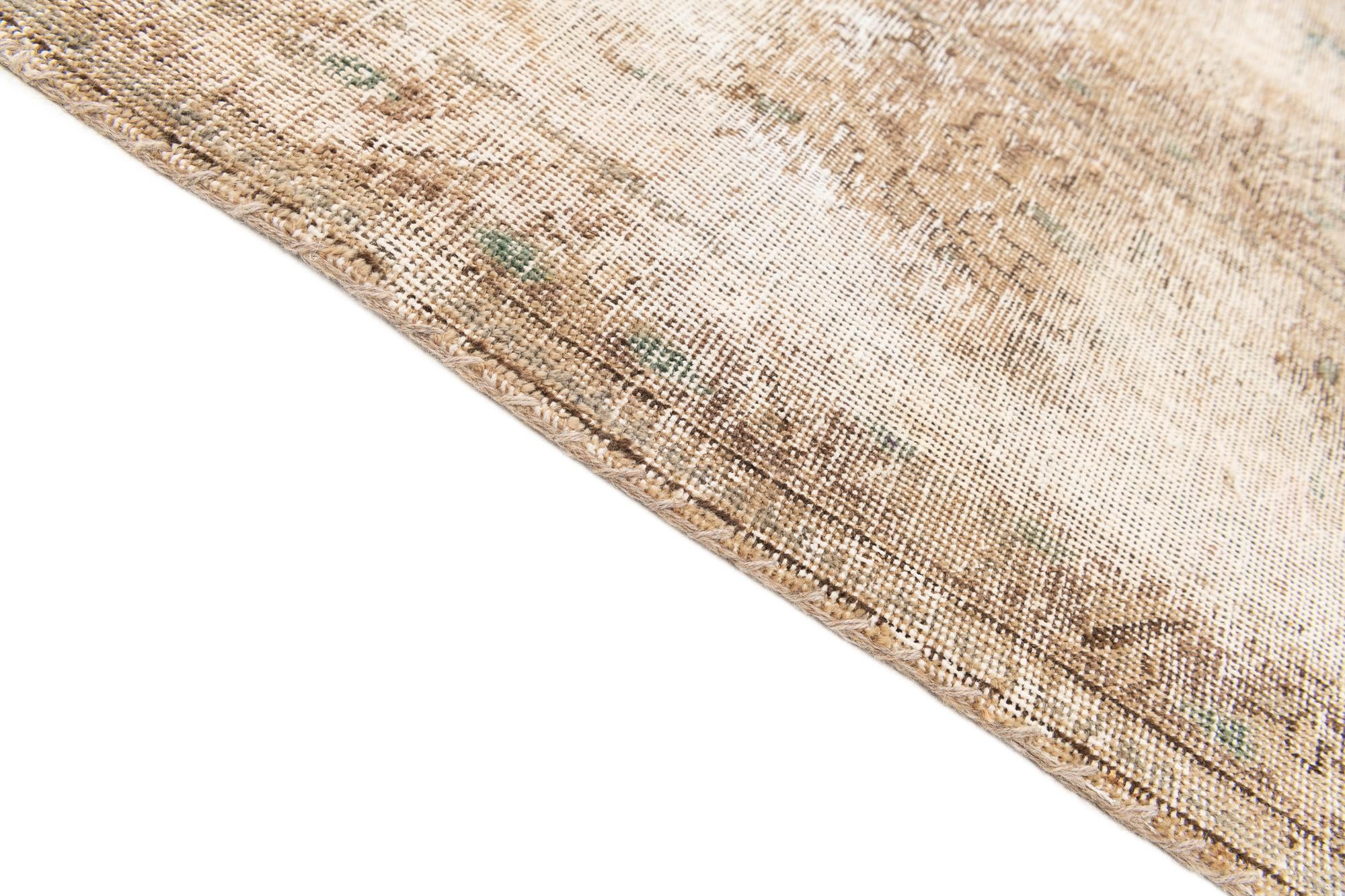 9' 9 x 12' 10 Hand Knotted Ultra Vintage Persian Wool Rug