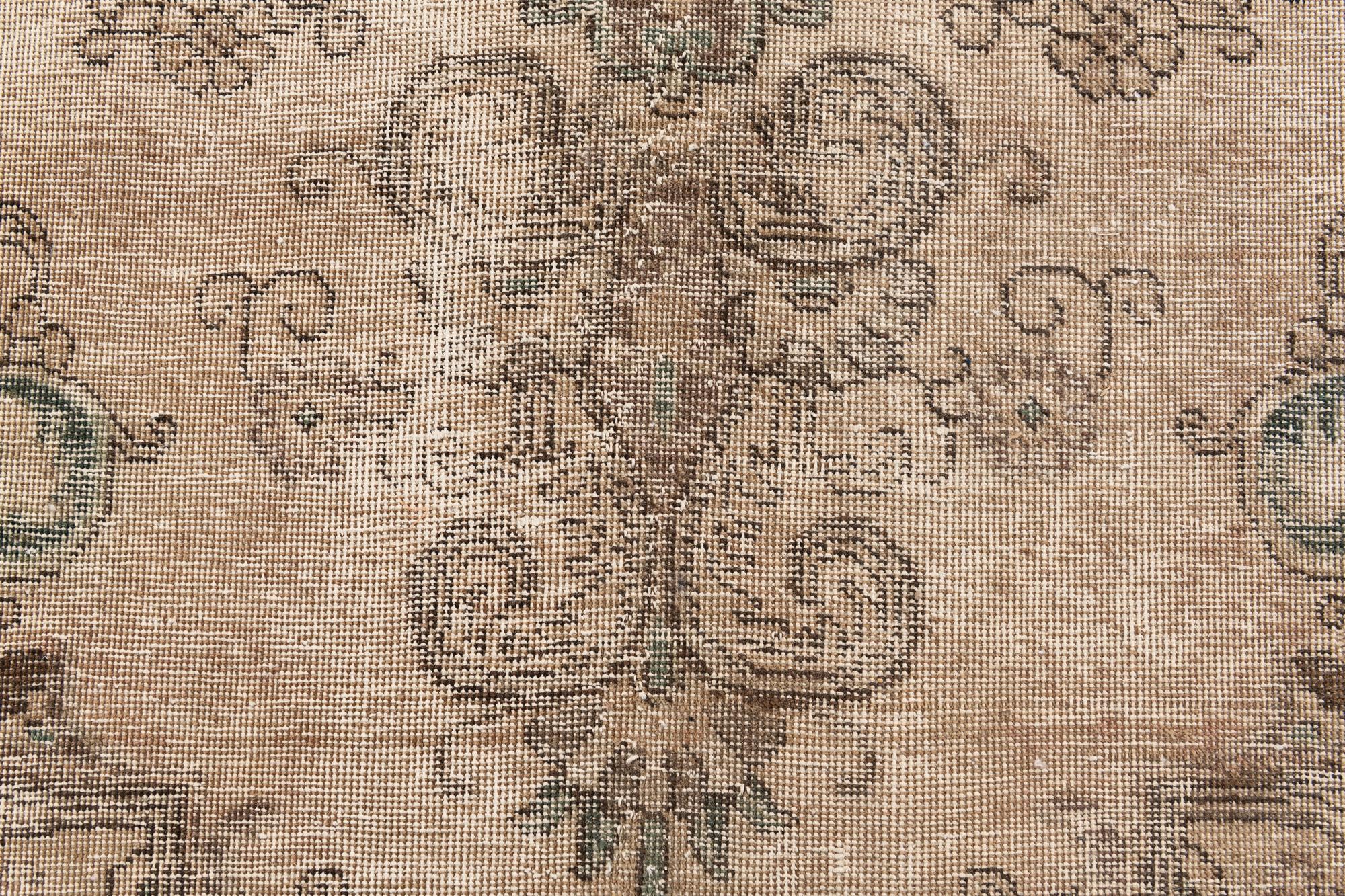 9' 9 x 12' 10 Hand Knotted Ultra Vintage Persian Wool Rug