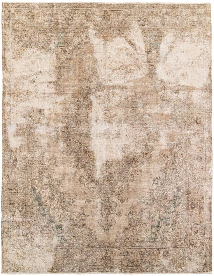 Detail image of 9' 9 x 12' 10 Hand Knotted Ultra Vintage Persian Wool Rug