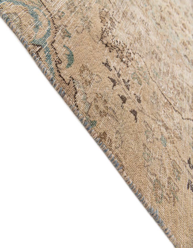 Detail image of 4' 10 x 7'  Hand Knotted Ultra Vintage Persian Wool Rug