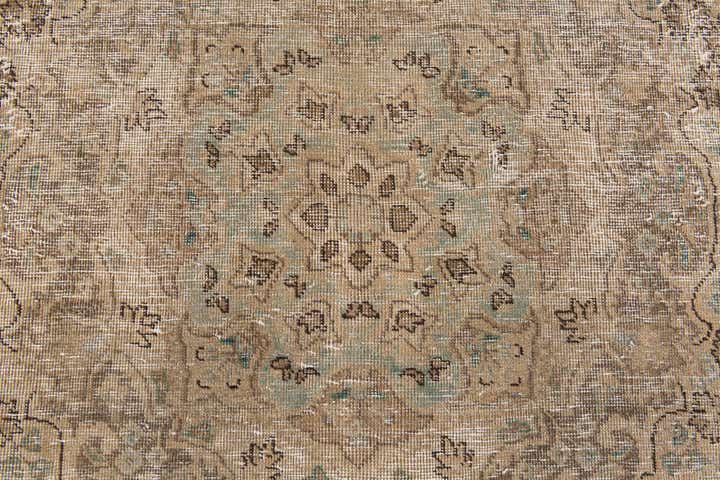 4' 10 x 7' Hand Knotted Ultra Vintage Persian Wool Rug