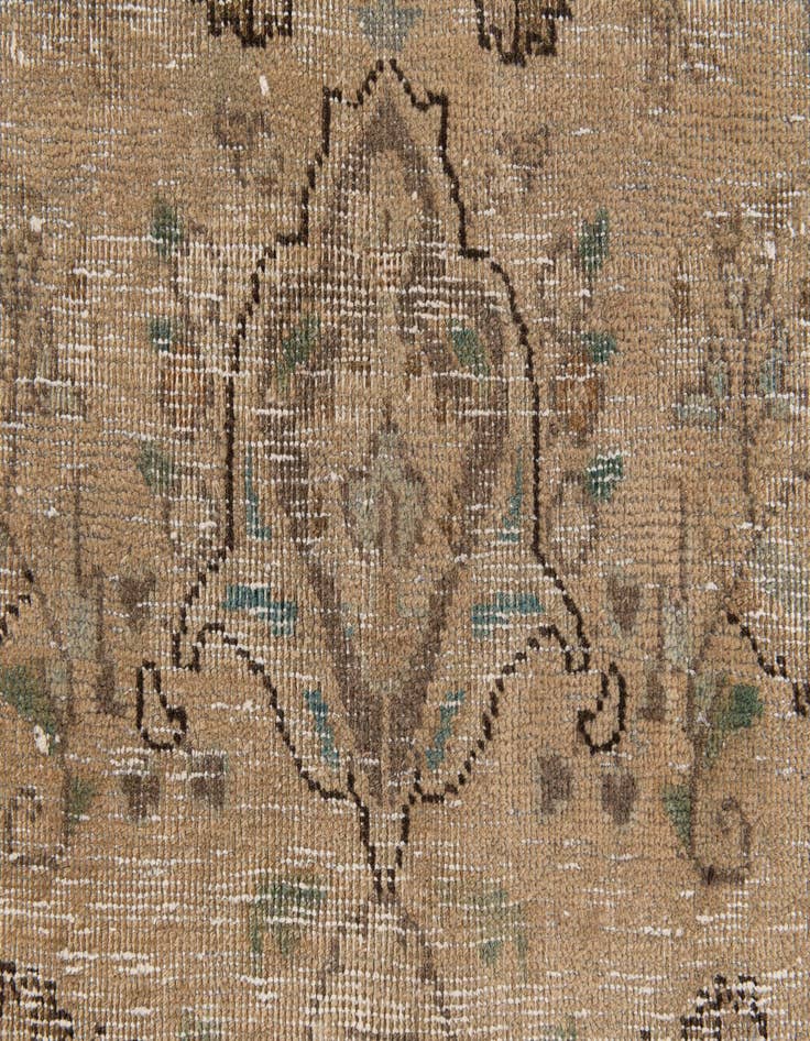 Detail image of 4' 10 x 7'  Hand Knotted Ultra Vintage Persian Wool Rug
