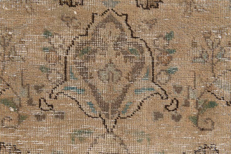 Detail image of 4' 10 x 7' Hand Knotted Ultra Vintage Persian Wool Rug