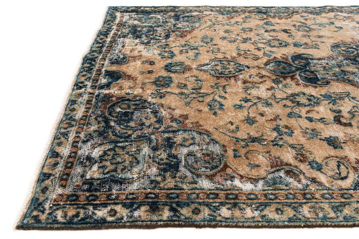 4' 10 x 8' 6 Hand Knotted Ultra Vintage Persian Wool Rug
