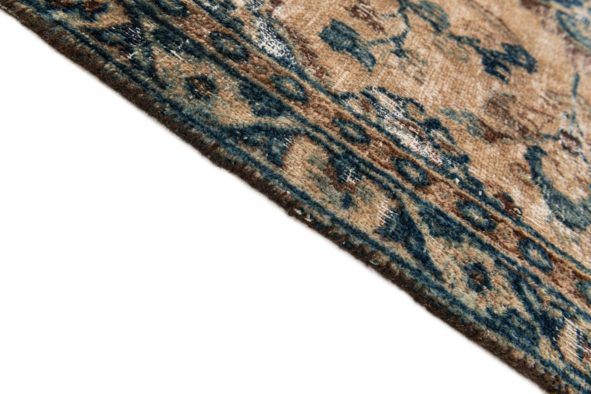 4' 10 x 8' 6 Hand Knotted Ultra Vintage Persian Wool Rug