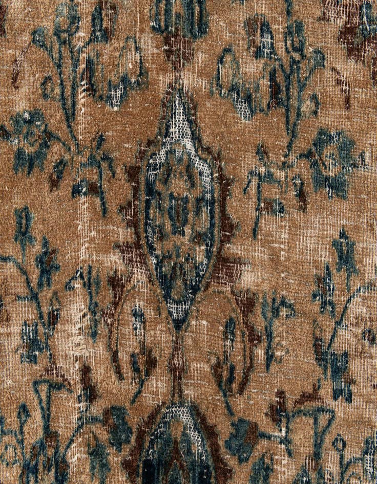Detail image of 4' 10 x 8' 6  Hand Knotted Ultra Vintage Persian Wool Rug