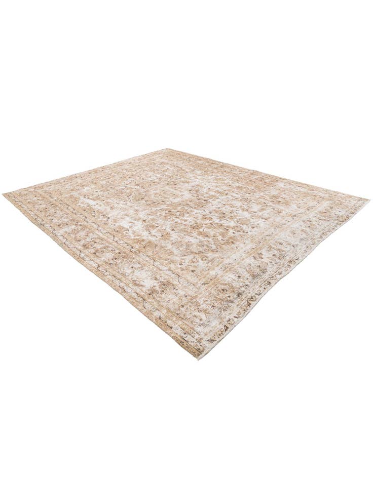 Detail image of 9' 6 x 11' 7  Hand Knotted Ultra Vintage Persian Wool Rug