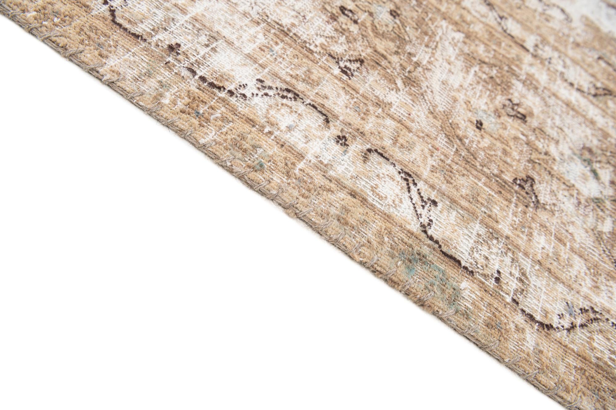 9' 6 x 11' 7 Hand Knotted Ultra Vintage Persian Wool Rug