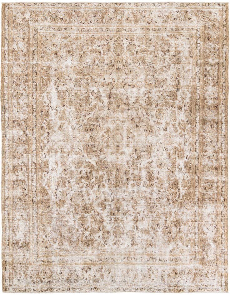 Detail image of 9' 6 x 11' 7 Hand Knotted Ultra Vintage Persian Wool Rug