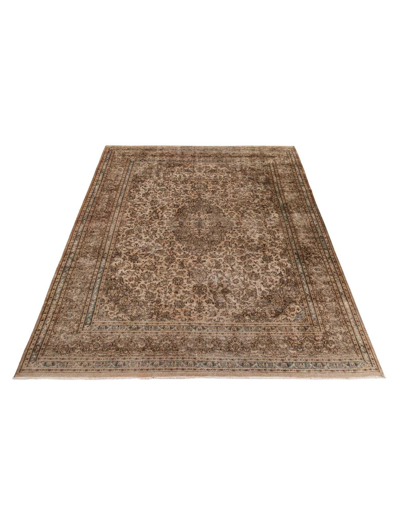 9' 8 x 12' 7 Hand Knotted Ultra Vintage Persian Wool Rug