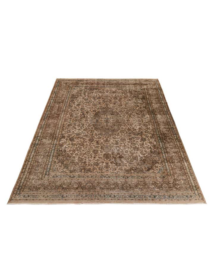 9' 8 x 12' 7 Hand Knotted Ultra Vintage Persian Wool Rug