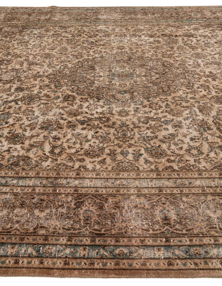 Detail image of 9' 8 x 12' 7  Hand Knotted Ultra Vintage Persian Wool Rug