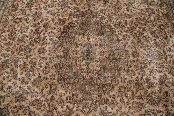 9' 8 x 12' 7 Hand Knotted Ultra Vintage Persian Wool Rug