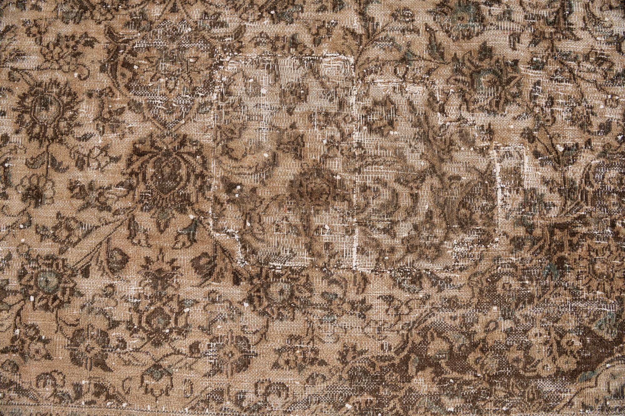 9' 8 x 12' 7 Hand Knotted Ultra Vintage Persian Wool Rug