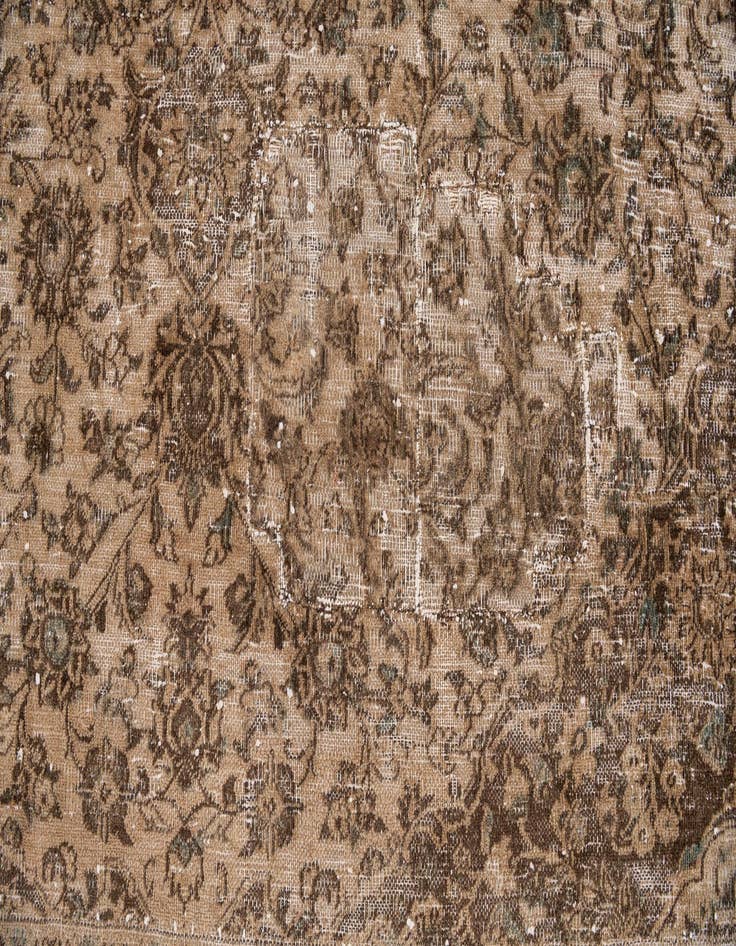Detail image of 9' 8 x 12' 7  Hand Knotted Ultra Vintage Persian Wool Rug