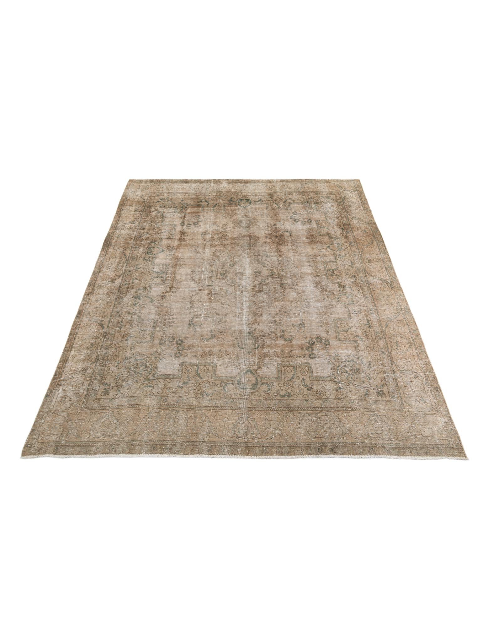 9' 8 x 12' 7 Hand Knotted Ultra Vintage Persian Wool Rug