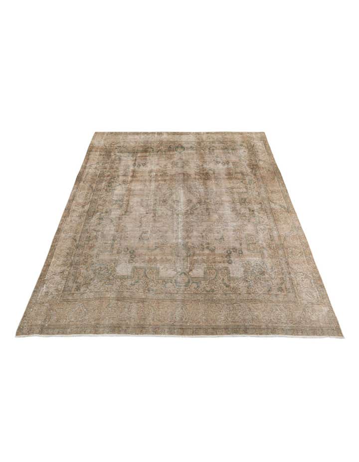 9' 8 x 12' 7 Hand Knotted Ultra Vintage Persian Wool Rug