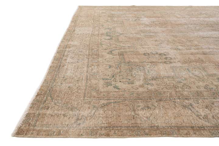 9' 8 x 12' 7 Hand Knotted Ultra Vintage Persian Wool Rug