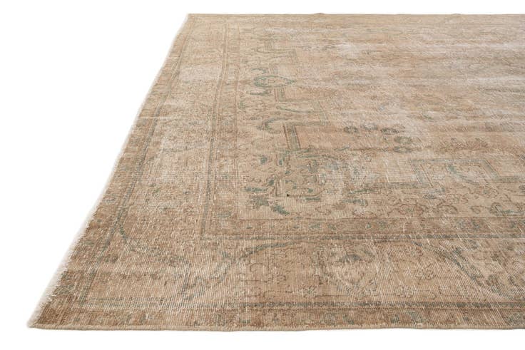 Detail image of 9' 8 x 12' 7 Hand Knotted Ultra Vintage Persian Wool Rug