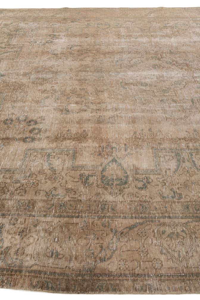 9' 8 x 12' 7 Hand Knotted Ultra Vintage Persian Wool Rug