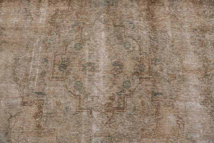 9' 8 x 12' 7 Hand Knotted Ultra Vintage Persian Wool Rug