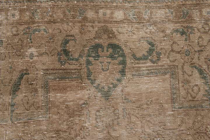 9' 8 x 12' 7 Hand Knotted Ultra Vintage Persian Wool Rug