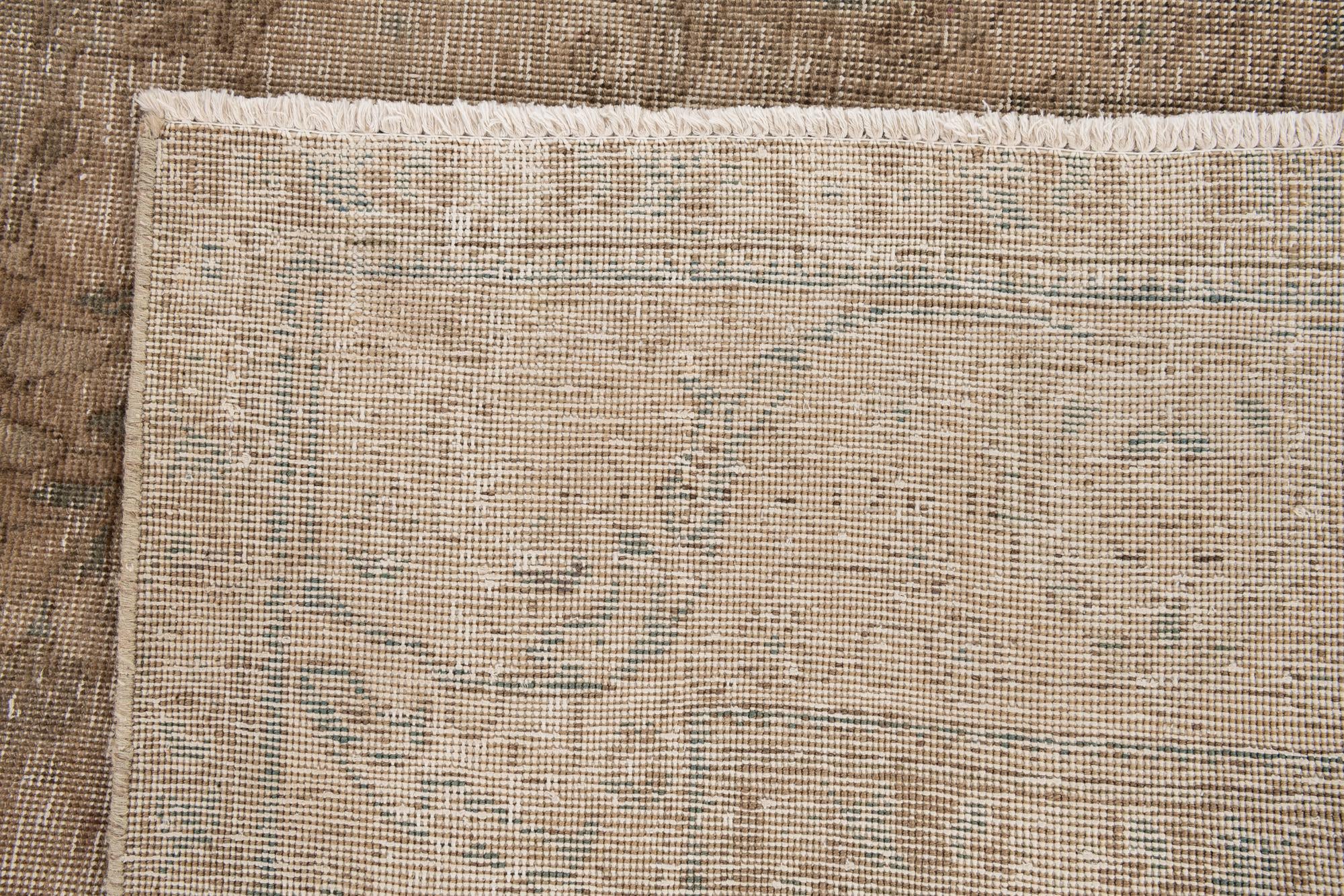 9' 8 x 12' 7 Hand Knotted Ultra Vintage Persian Wool Rug