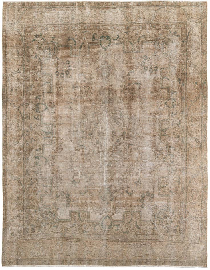 Detail image of 9' 8 x 12' 7 Hand Knotted Ultra Vintage Persian Wool Rug