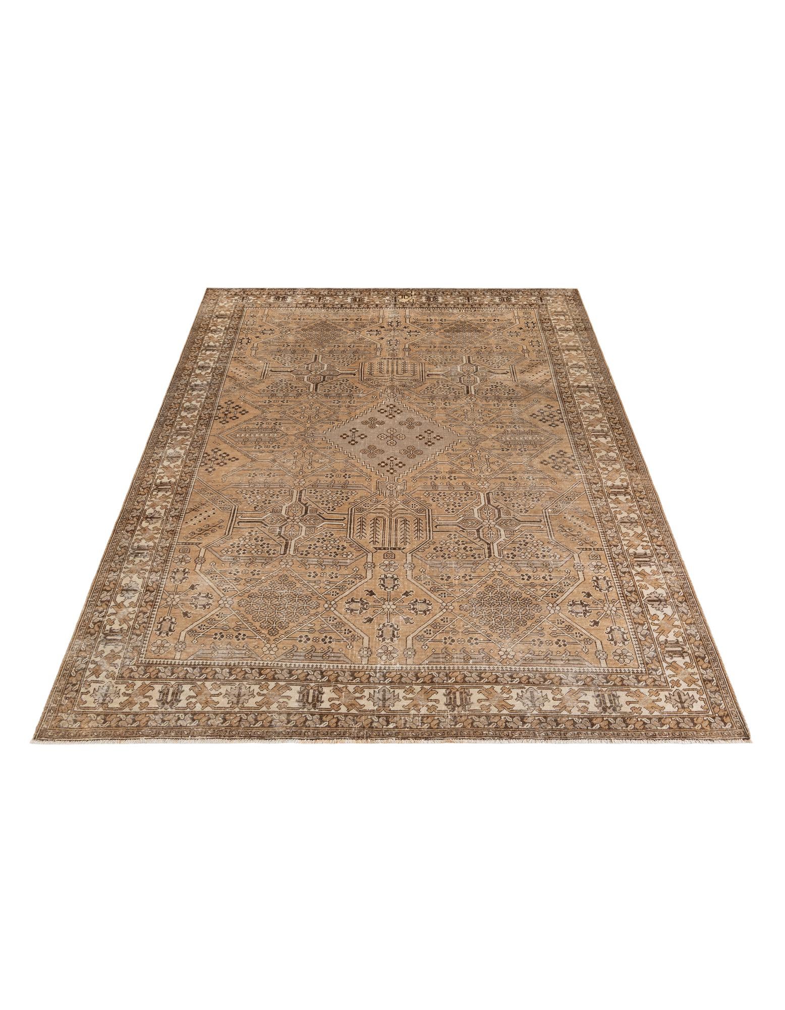 8' 7 x 12' 2 Hand Knotted Ultra Vintage Persian Wool Rug