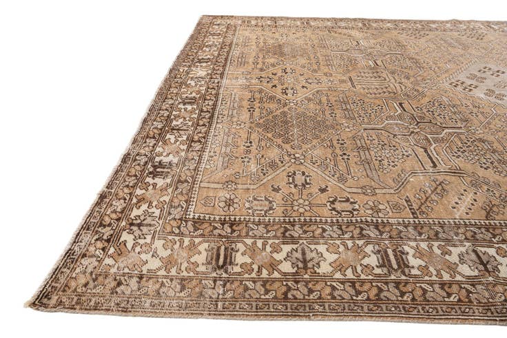Detail image of 8' 7 x 12' 2 Hand Knotted Ultra Vintage Persian Wool Rug