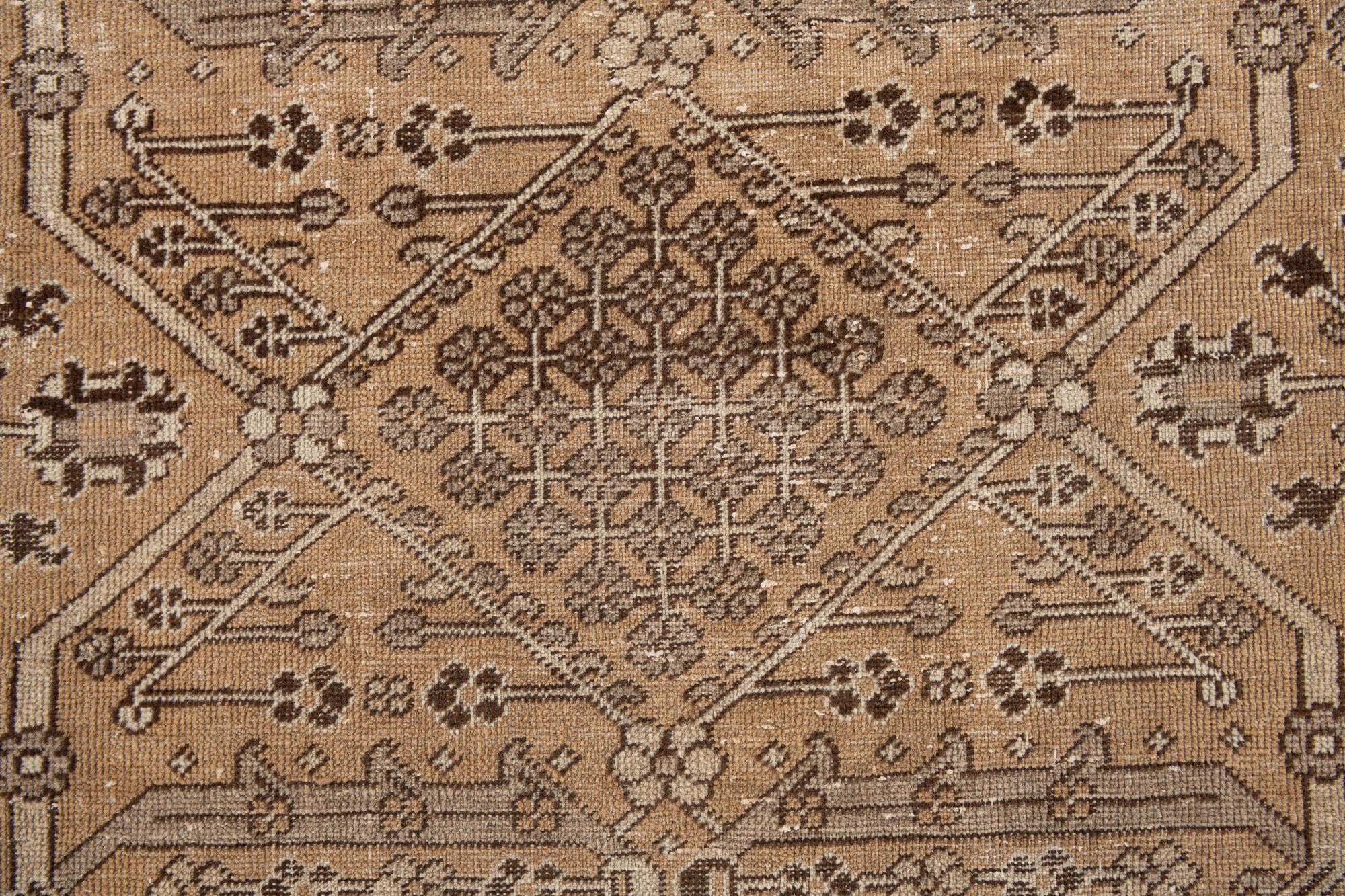 8' 7 x 12' 2 Hand Knotted Ultra Vintage Persian Wool Rug