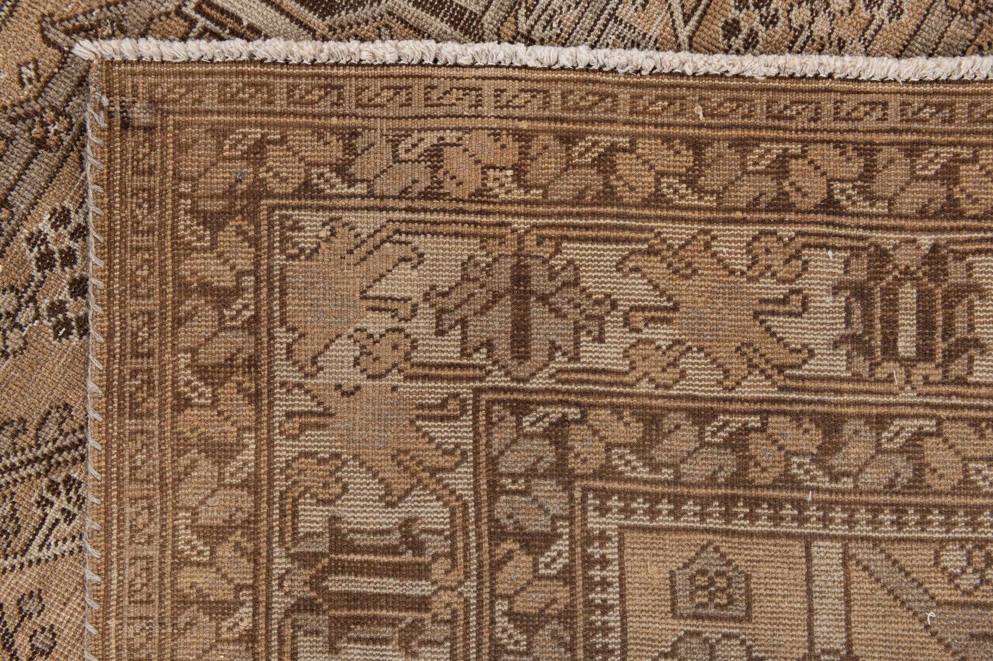 8' 7 x 12' 2 Hand Knotted Ultra Vintage Persian Wool Rug