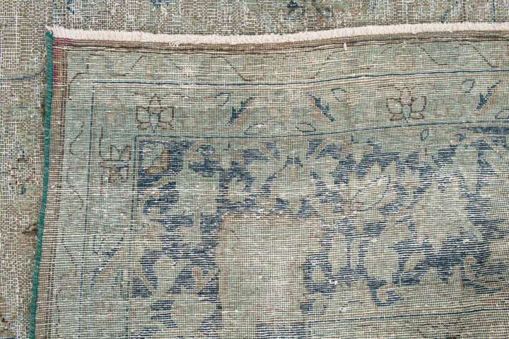 9' 10 x 13' Hand Knotted Ultra Vintage Persian Wool Rug