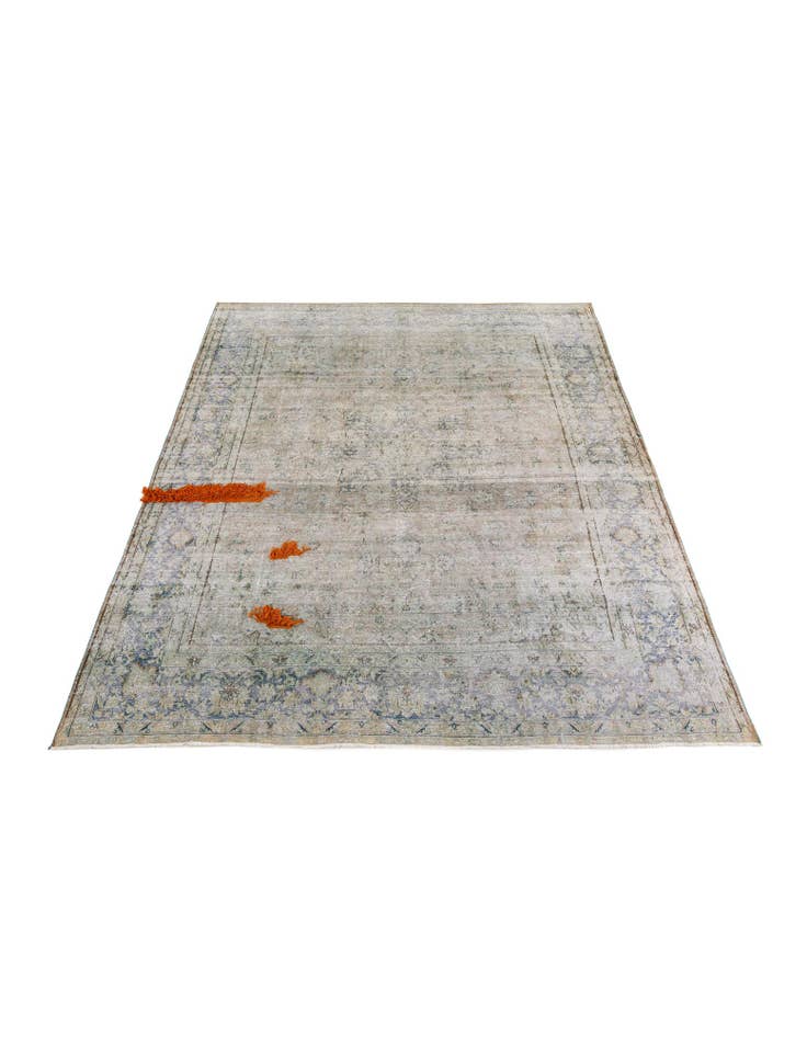 Detail image of 9' 10 x 13' Hand Knotted Ultra Vintage Persian Wool Rug